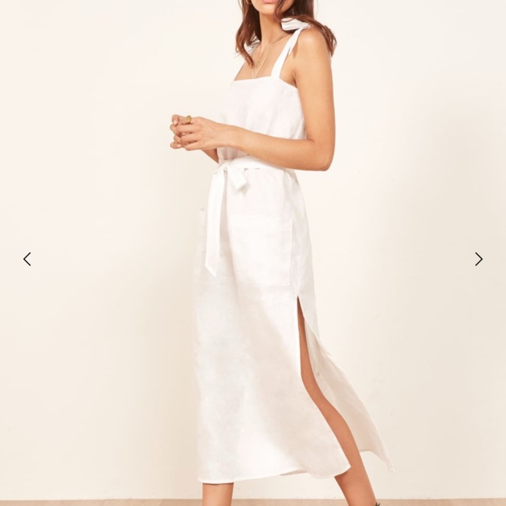 Reformation Elliot Dress In White - NWT